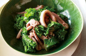 Sautéed Squid and Kale